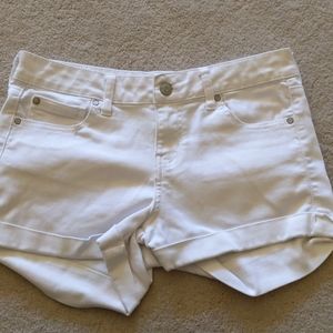 celebrity pink white shorts